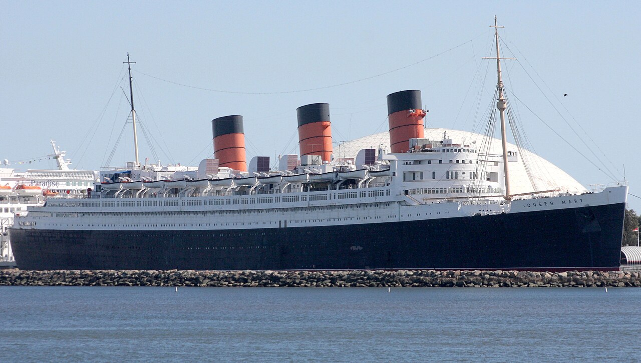 The Queen Mary at Long Beach on the Mighty Ships Tour